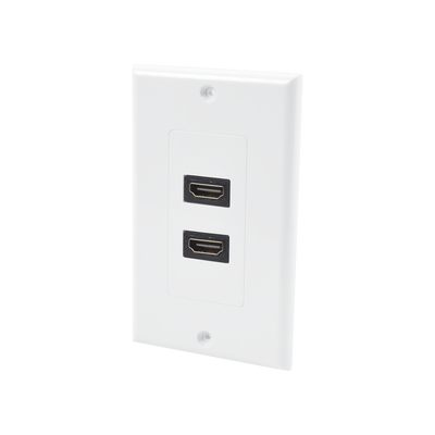 [LP-FP-091] Placa de Pared de 2 Puertos HDMI Hembra a Hembra