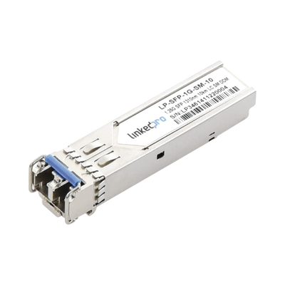 [LP-SFP-1G-SM-10] Transceptor Óptico SFP (Mini-Gbic) / Monomodo 1310 nm / 1.25 Gbps / 1000BASE-LX / Conectores LC/UPC Dúplex / DDM / Hasta 10 km 
