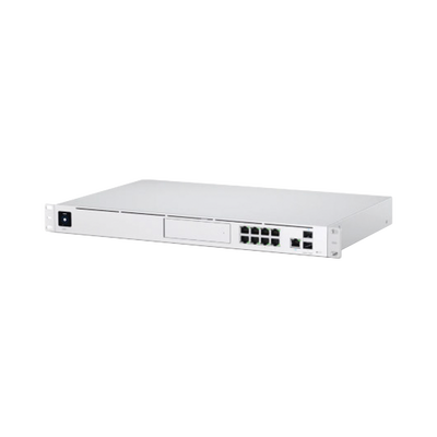 [UDM-PRO] UniFi OS Console: Dream Machine Pro, con 1 puerto WAN Gigabit RJ45, 1 puerto WAN 10G SFP+ / 8 puertos LAN Gigabit RJ-45, y una bahía de HDD 3.5" (No incluye HDD), Integra todas las aplicaciones UniFi