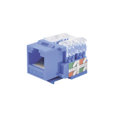 [LP-KJ-601-BU] Módulo Jack 110 Cat6, Keystone para Faceplate - Color Azul