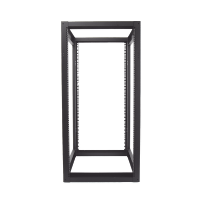[EI-QR-3224-R2] Rack Estándar 19" de 4 Postes, Acero, 24 Unidades, Profundidad Ajustable.