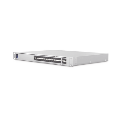 [USW-PRO-AGGREGATION] UniFi Switch PRO Aggregation Capa 3 para fibra óptica con 28 puertos SFP+ (10G) y 4 puertos SFP28 (25G), pantalla informativa