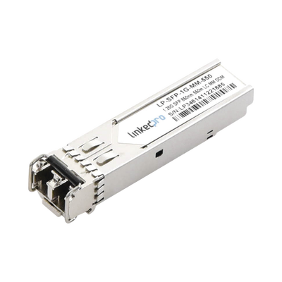 [LP-SFP-1G-MM-550] Transceptor Óptico SFP (Mini-Gbic) / Multimodo 850 nm / 1.25 Gbps / 1000BASE-SX / Conectores LC/UPC Dúplex / DDM / Hasta 550 m 