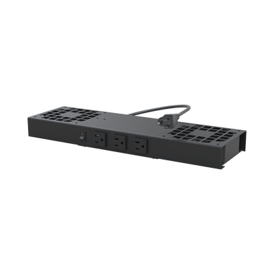 [LP-VENT-02V2] Kit de 2 Ventiladores (12 x 12 cm) con 3 Tomas de Corriente 110 Vca/50 Hz con Clavija