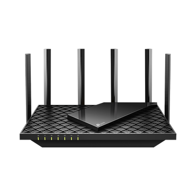 [ARCHERAX73] Router WiFi 6 Doble Banda / AX5400 MU-MIMO 4X4 y OFDMA / 1 puerto WAN 10/100/1000 Mbps / 4 puertos LAN 10/100/1000 Mbps / 1 puerto USB 3.0 /  6 potentes antenas / Administración App (Tether) o Página web / Protección HomeShield