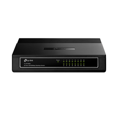 [TLSF1016D] Switch no administrable de 16 puertos 10/100 Mbps para escritorio
