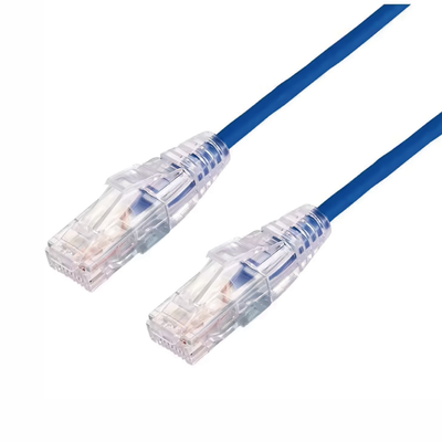 Cable de Parcheo Slim UTP Cat6A - 3 Metros (9.84 Pies) Azul, Diámetro Reducido (28 AWG)