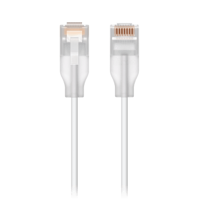 Patchcord UniFi Etherlighting? de 3 Metros (9.84 Pies), hasta 10GbE / Soporta hasta PoE+++ / Conector RJ45 Transparente para Mejores Efectos de Luz con Switches USW PRO MAX