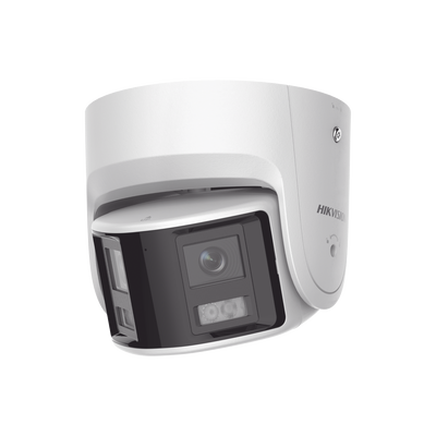 [DS-2CD2347G2P-LSU/SL(C)] [FlexVu] [PROTECCIÓN ACTIVA] Turret IP Panorámica 4 Megapíxel / 2 Lentes 2.8 mm (180°) / Imagen a Color 24/7 (ColorVu) / PoE / WDR 130° / IP67 / ACUSENSE / Luz Estroboscópica y Alarma Audible / 30 mts Luz Blanca / Mic