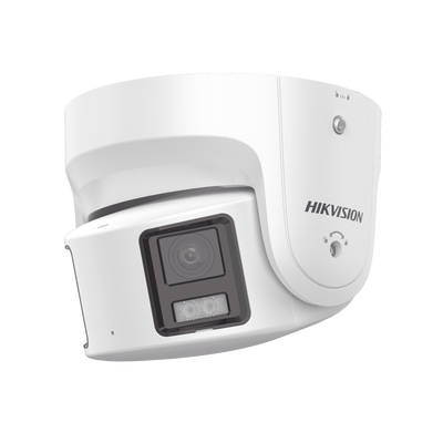 [DS-2CD2387G2P-LSU/SL(C)] [PROTECCIÓN ACTIVA] Turret IP Panorámica 8 Megapíxel / 2 Lentes 4 mm (180°) / Imagen a Color 24/7 (ColorVu) / PoE / WDR 130° / IP67 / ACUSENSE / Luz Estroboscópica y Alarma Audible / 30 mts Luz Blanca / Micro SD