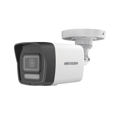 [DS-2CE16K0T-LFS] [Dual Light + ColorVu] Bala TURBOHD 3K (5 Megapixel) / Lente 2.8 mm / 30 mts IR + 20 mts Luz Blanca / Gran Angular 104.9° / Exterior IP67 / Micrófono Integrado / dWDR / 4 Tecnologías / Metal