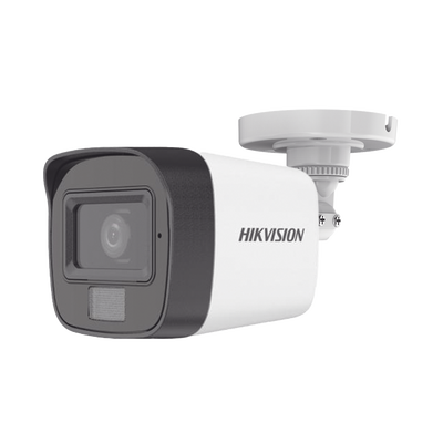 [DS-2CE16D0T-LFS] [Dual Light + ColorVu] Bala TURBOHD 2 Megapixel (1080p) / Lente 2.8 mm / 30 mts IR EXIR + 20 mts Luz Blanca / Micrófono Integrado / Gran Angular 101° / Exterior IP67 / 4 Tecnologías