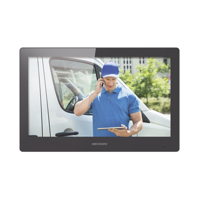[DS-KH8520-WTE1] Monitor Touch Screen 10" para Videoportero IP / Estético / Video en Vivo / WiFi / Apertura Remota / llamada entre monitores / Audio de dos vías / Policarbonato
