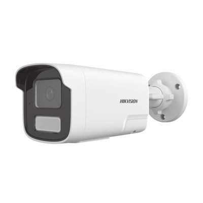 [PROTECCIÓN ACTIVA] Bala IP 4 Megapíxel / Motion Detection 2.0 (Detección de Humanos y Vehiculos) / Lente 4 mm / Audio de Dos Vías / Luz Intermitente y Alerta de Audio / 50 Mts IR EXIR 2.0 / Exterior IP67 / WDR 120 dB / PoE