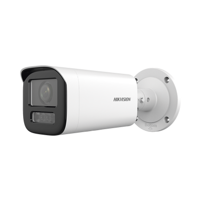 Bala IP 4 Megapíxel / Lente Motorizado 2.7 a 13.5 mm / Dual Light (50 mts IR + 50 mts Luz Blanca)   / Exterior IP67 / WDR 120 dB / PoE  / Micro SD