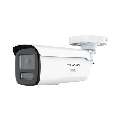 [Dual Light + ColorVu 3.0 + HikAI] Bala IP 6 Megapixel / Lente 4 mm / 60 mts IR + Luz Blanca / Exterior IP67 / Estrobo Azul y Rojo / WDR 130 dB / ACUSENSE 3.0 / Metal / NEMA 4X / ACUSEEK