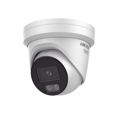 [Dual Light + ColorVu 3.0 + HikAI] Turret IP 4 Megapixel / Lente 2.8 mm / 30 mts IR + Luz Blanca / 2 Microfonos Integrados / Exterior IP67 / WDR 130 dB / ACUSENSE 3.0 / Metal / NEMA 4X / ACUSEEK