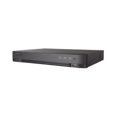 DVR 4 Canales TURBOHD + 2 Canales IP / 5 Megapixel Lite - 3K Lite / Audio de Dos Vías por Coaxitron / Reconocimiento Facial / ACUSENSE (Evista falsas alarmas) / 1 Bahía de Disco Duro / Salida de Video en Full HD 