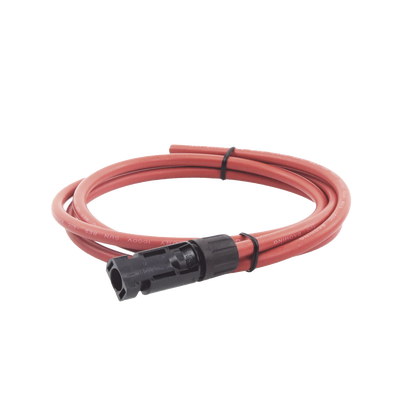 [CBL-MC4-1.5R] Cable Fotovoltaico, 1.5 m, Rojo, Calibre 10 AWG con Terminal MC4-M en un Extremo