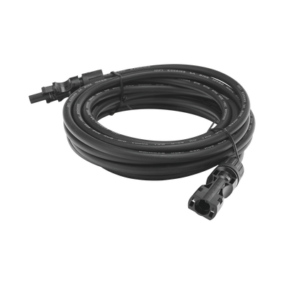 [CBLMC42P5MBLKV2] Cable Fotovoltaico 2.5 m, Negro, Calibre 10 AWG con Terminales MC4 en Ambos Extremos