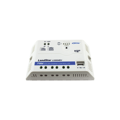 [LS-2024-EU] Controlador Solar PWM 12/24 V 20 A, Salida USB