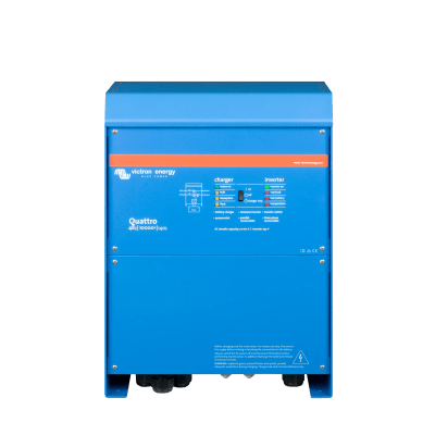 [QT48/10000/230V] Quattro 48/10000/140-100/100 230V / Inversor Cargador de Onda Pura / Entrada 48 Vcc / Salida 8000 W 230 Vca  60 Hz (L-N)