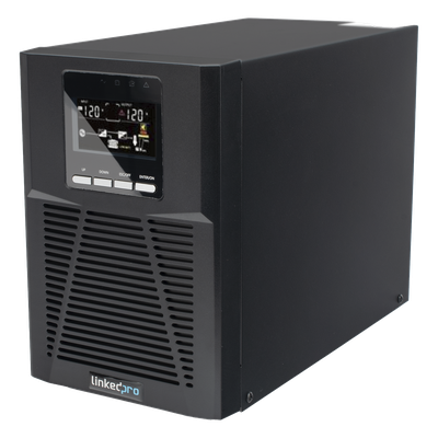 UPS 1000VA/900W  Online Doble Conversión /Pantalla LCD / 3 tomas 5-15R / Regulación de Voltaje / Protección RJ45