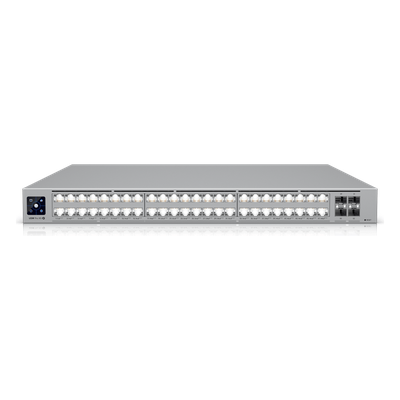[USW-PRO-XG-48-POE] UniFi Switch USW-Pro-XG-48-PoE / Capa 3 / 48 puertos PoE+++ (32 × 10 GbE, 16 × 2,5 GbE) + 4 puertos SFP28 25 G / 1080 W PoE total