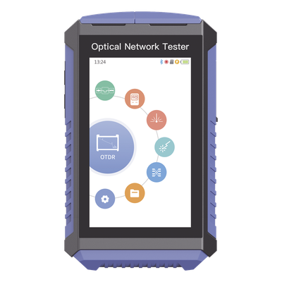 [LP-M-OTDR-LF] Mini OTDR Touch para Pruebas en Enlaces Fibra Óptica Activos (Prueba de Fibra Viva) / Longitud de Onda en 1625nm / Integra Función OPM / Integra Función VFL 5mW / Mapeo de Cables RJ45 / Recargable / Distancia de Prueba hasta 100 Kilómetros (328084 pie