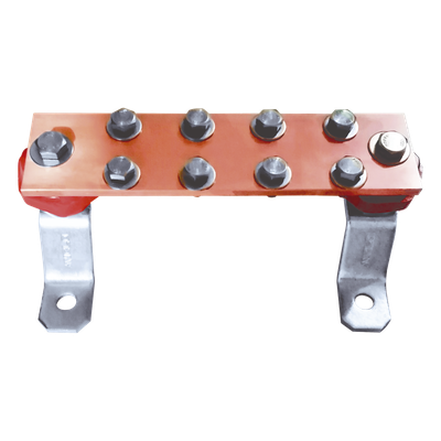 [LP-BUS-MURO] Barra Unión Muro 1000A / Cobre 100% / Montaje Incluido / Aisladores Rojos / EIA-TIA-BICSI / TMGB-TGB