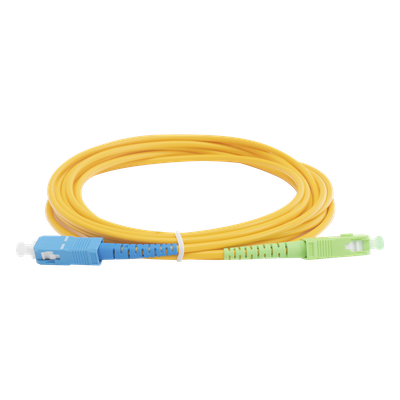 [LPSM3SCASCUS3] Jumper de Fibra Óptica Monomodo SC/APC-SC/UPC Simplex de 3 Metros (9.84 Pies), 3mm