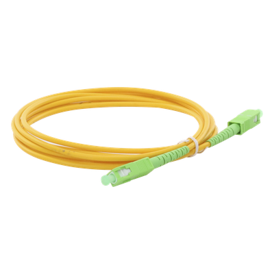 [LPSM3SCASCAS3] Jumper de Fibra Óptica Monomodo SC/APC-SC/APC Simplex de 3 Metros (9.84 Pies), 3mm