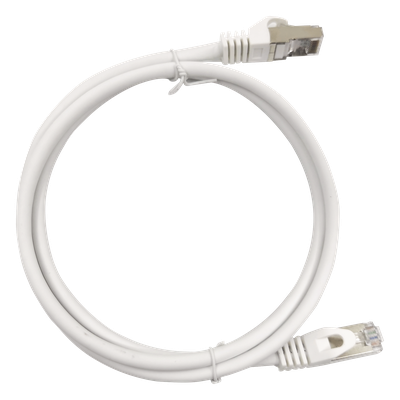 [LP-STP-6A-300WH] Patch Cord Cat6A 10G Blindado 3.0 Metros (9.84 Pies) Blanco