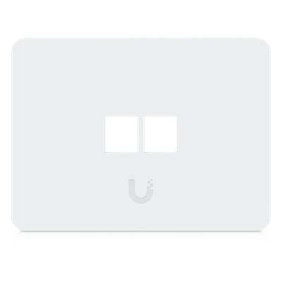 [UACC-WP-KEYSTONE-H-2P] Placa de Pared Horizontal Universal para Keystone de 2 Puertos con Cubierta Pintable, Acabado Personalizable, Paquete con 4 Piezas
