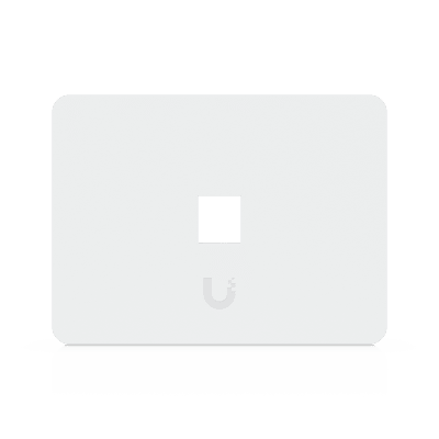 [UACC-WP-KEYSTONE-H-1P] Placa de Pared Horizontal Universal para Keystone de 1 Puerto con Cubierta Pintable, Acabado Personalizable, Paquete con 4 Piezas