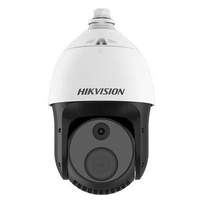 [DS-2TD4228-10/S2] PTZ Térmica Dual / Lente Térmico 256 X 192 (10 mm)  + Lente Óptico 4 MP (32X Zoom) / Detección de Temperatura e Incendios / VCA / Rango -20°C a 150°C / 100 Mts IR / IP66 / Hi-PoE