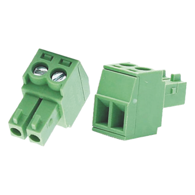 [101305175] Bornera Verde Conector Macho de 3.5 mm para Paneles de Acceso, Cámaras, Múltiples Dispositivos/ 2 Tornillos