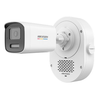 [DS-2CD1T47G3-LIUF/LSL] Bala IP 4 Megapixel / ColorVu 3.0 + SoundMax / Lente 4 mm / Dual Light 50 mts (164 ft) IR + Luz Blanca / Bocina + Micrófono Integrados / AcuSense Lite / Exterior IP67 / WDR 120 dB / PoE / Micro SD