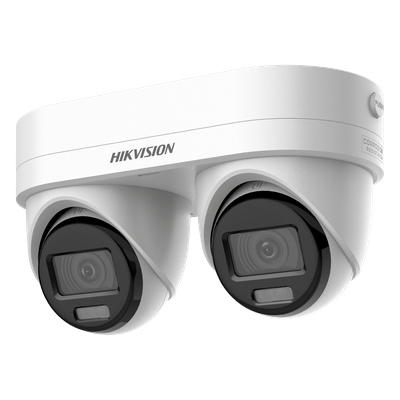 [DS-2CD2343G2D-LIZ2UY/SL] PanoVu Series / Lente Dual de 4 Megapixel / 2 Lentes Fijos de 2.8 mm / Recomendado para Pasillos o Esquinas / IP67 / IK10 / PoE / WDR 120 dB / Dual Light (30 mts IR + 30 Mts Luz Blanca) / Micrófono y Bocina Integrada / Micro SD / ACUSEEK