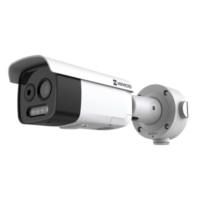 [HM-TD2628-7/G1/T3A] HIKMICRO Cámara Bala Dual Térmica y Óptica/ 5MP Óptica + 256×192 Térmica / IA para Detección Humana 84m y Vehicular 210m / Alarma por Temperatura -20°C a 150°C / Detección de Fuego y Fu