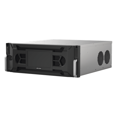 [IDS-96128NXI-I24(C)] NVR 12 Megapixel (4K) / 128 Canales IP / 24 Bahías de Disco Duro / 4 Tarjetas de Red / Soporta RAID / Reconocimiento Facial / Bases de Datos / Filtro de Falsas Alarmas / Detección de Cuerpo Humano y Vehículos
