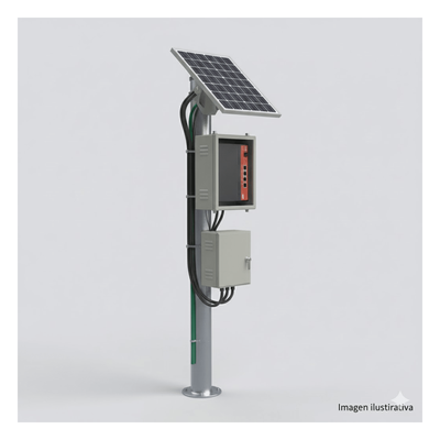 [WI5POE28V2] Kit Solar Witek de 28 W con 5 Puertos PoE 802.3 af y PoE Pasivo 24 V para alimentar Camaras IP y un Enlace Punto a Punto en 24 Vcc