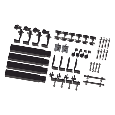 [EPL-AMO011X4-STBLK] Caja de accesorios de aluminio  negro anodizado para montaje VEKTOR8BLK , arreglo 1X4 para techo